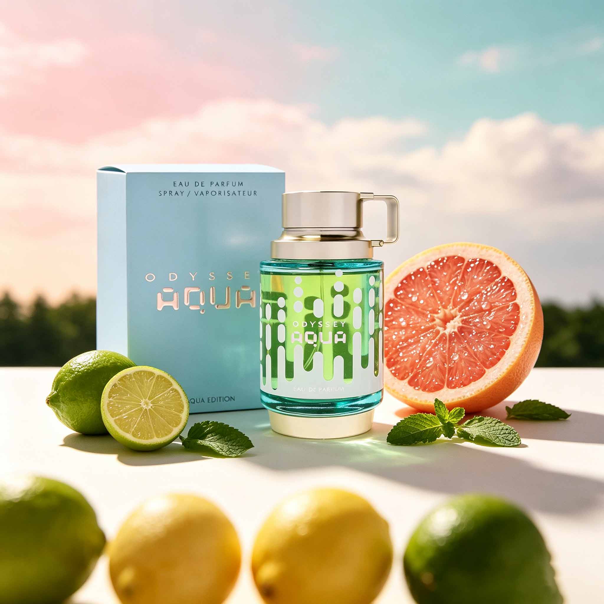 Packaging - Parfum Odyssey Aqua pour homme, apparence