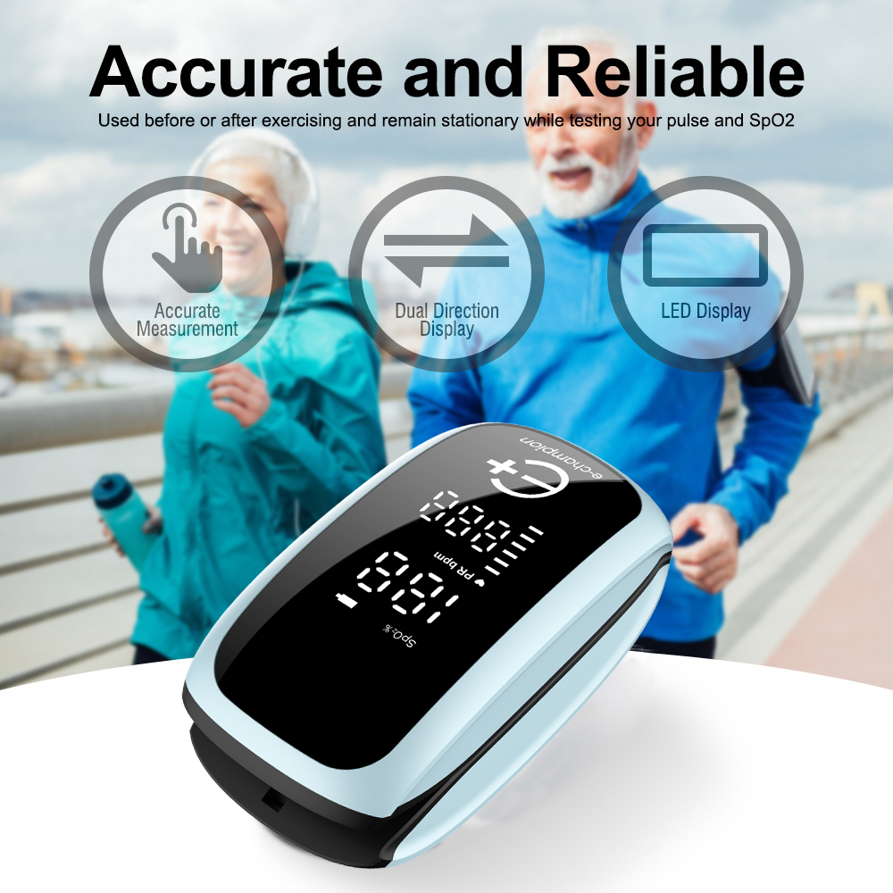Pulse Oximeter Fingertip Rechargeable - AiQUE – oxymètre de pouls médical