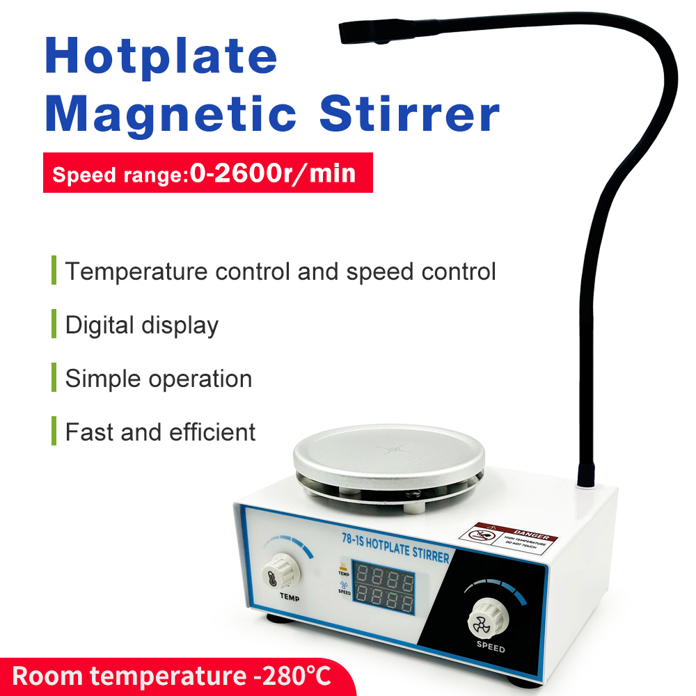 Lab Magnetic Stirrer Hot Plate - Agitateur magnétique chauffant 2L, prise EU,