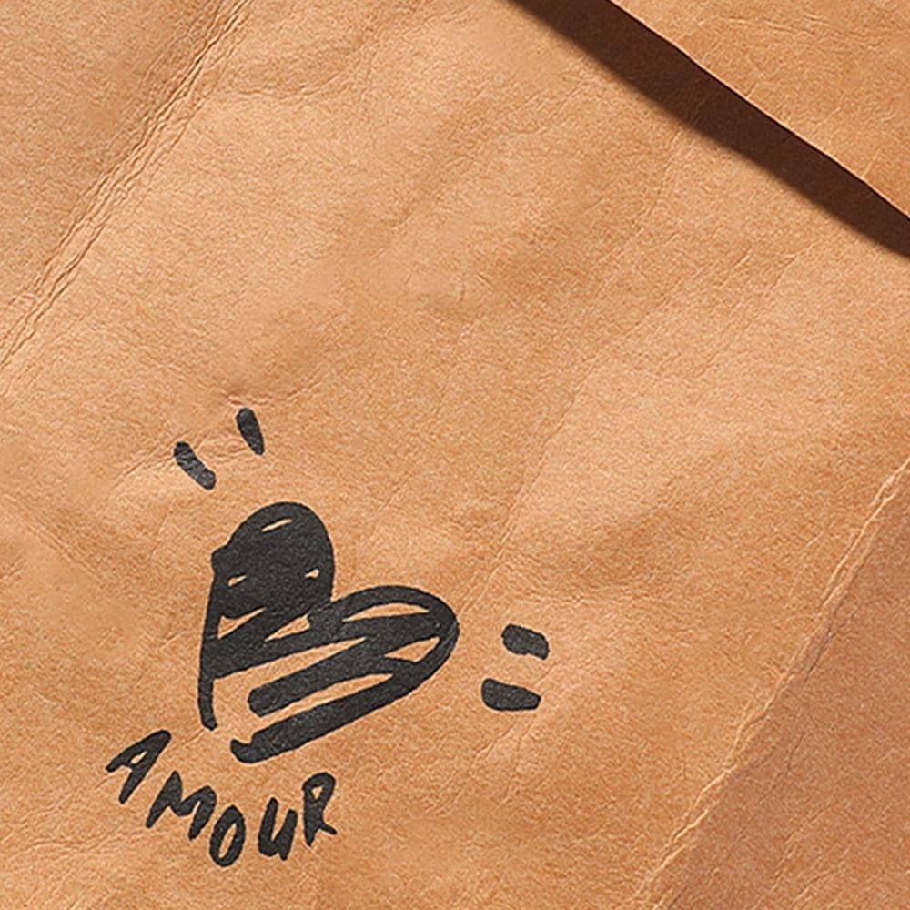Packaging - Sac en papier kraft réutilisable, grande