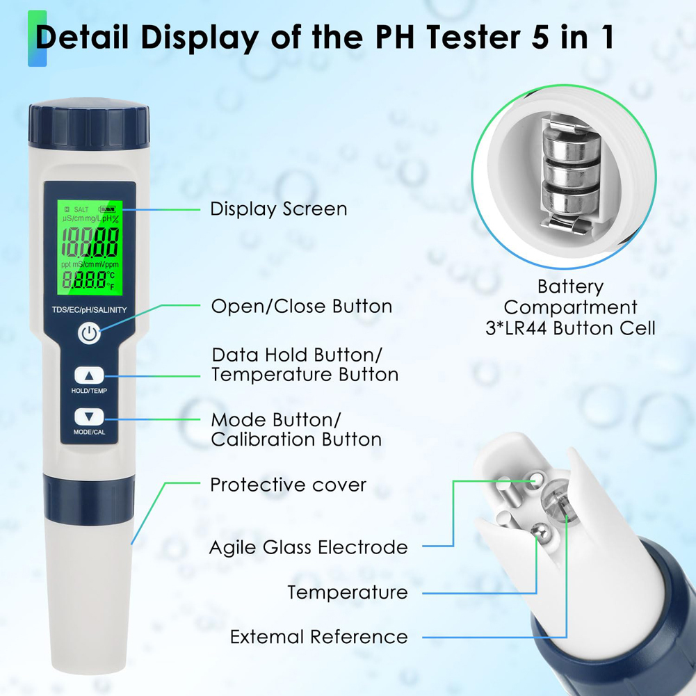 Testeur numérique de chlore et - Ph Meter Digital Water Tester avis et prix