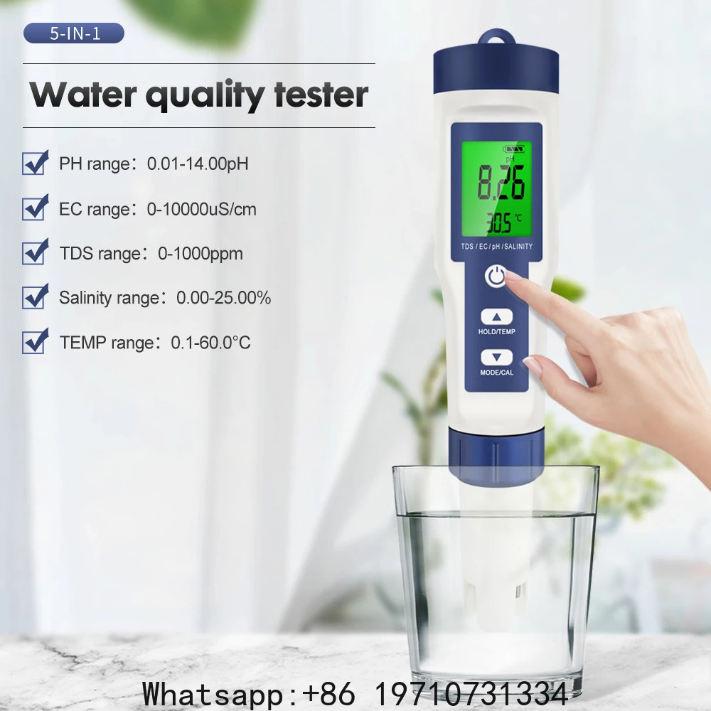 Testeur numérique 5 en 1 de pH - Ph Meter Digital Water Tester avis et prix