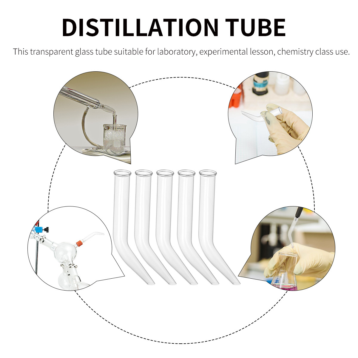 Tube de distillation en verre  - Lab Equipment avis et prix