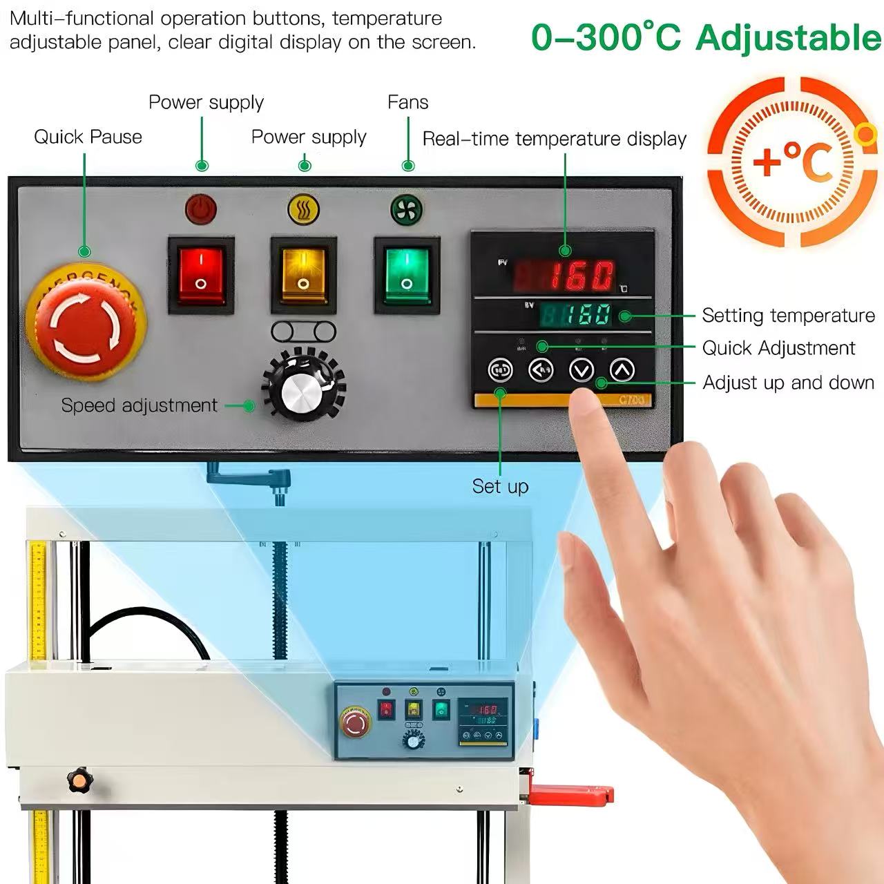 Soudeuse verticale à bande con - Plastic Bag Impulse Heat Sealer avis et prix