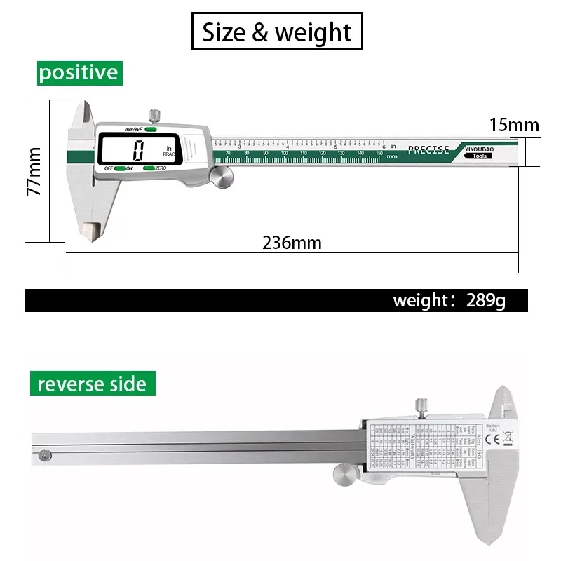 Pied à coulisse numérique en a - Digital Caliper 150Mm Stainless Steel avis et prix